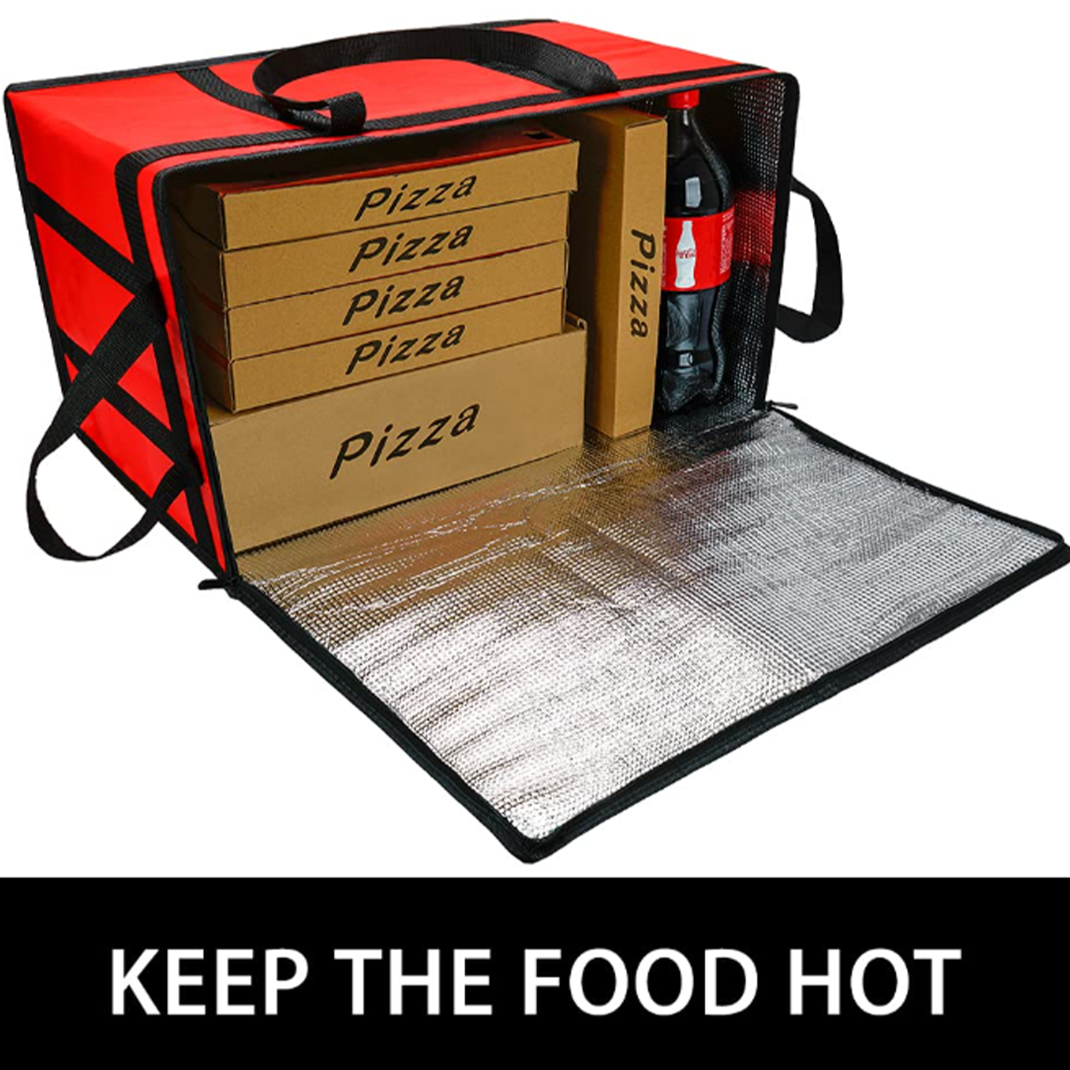 77L Insulated Non-Woven Food Delivery Bag w/ Custom Logo 4