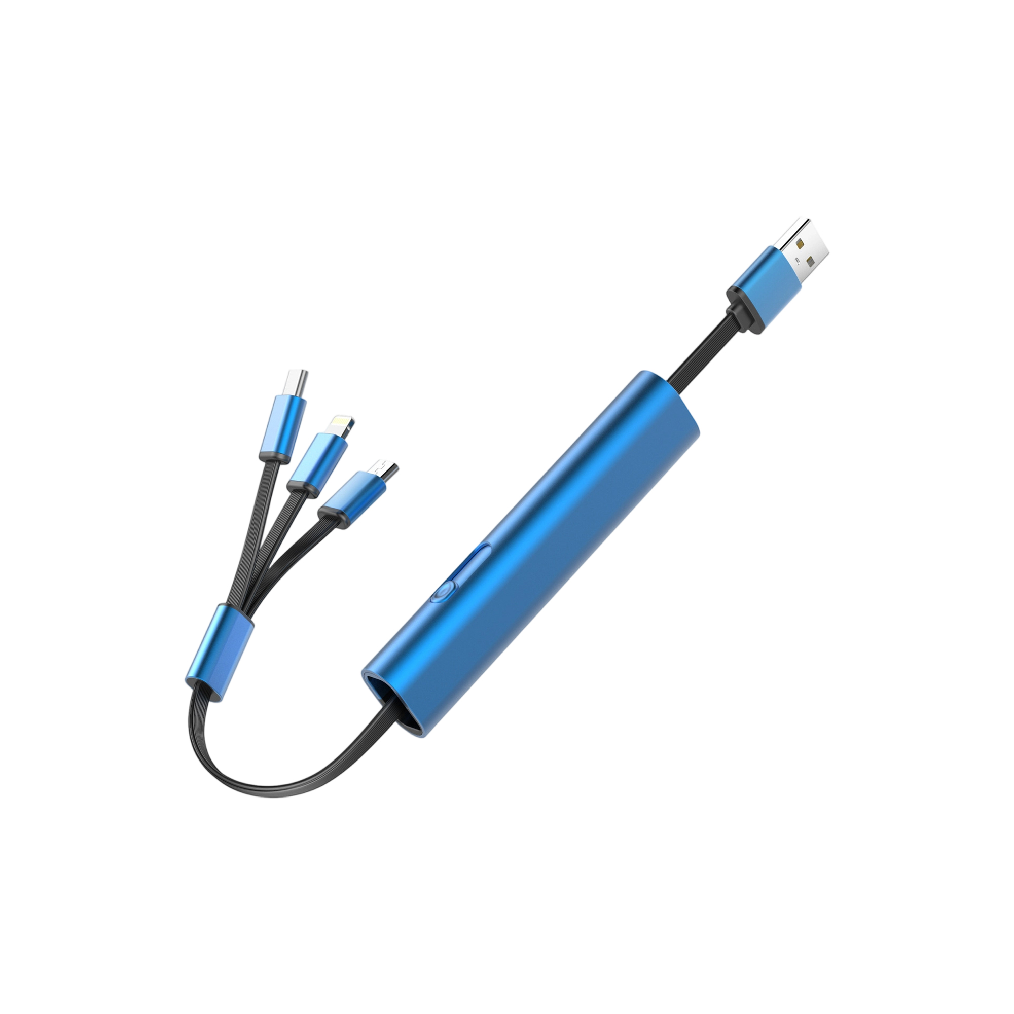 Portable Three In One Retractable Charging Cable 10.62" Length 6