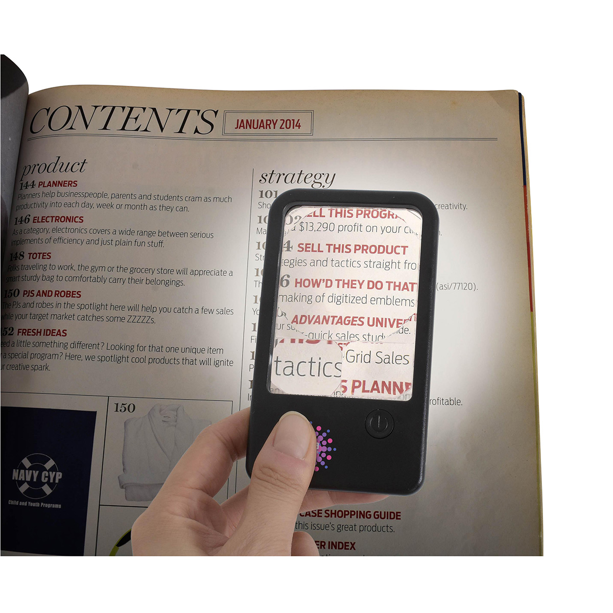 Best Buddy Tools ® Rechargeable LED Pocket Magnifier 12
