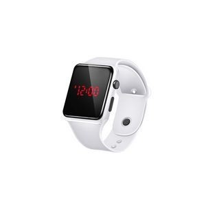 Sports Watch With Red Digital Square Dial Adjustable Band Detachable Design 9
