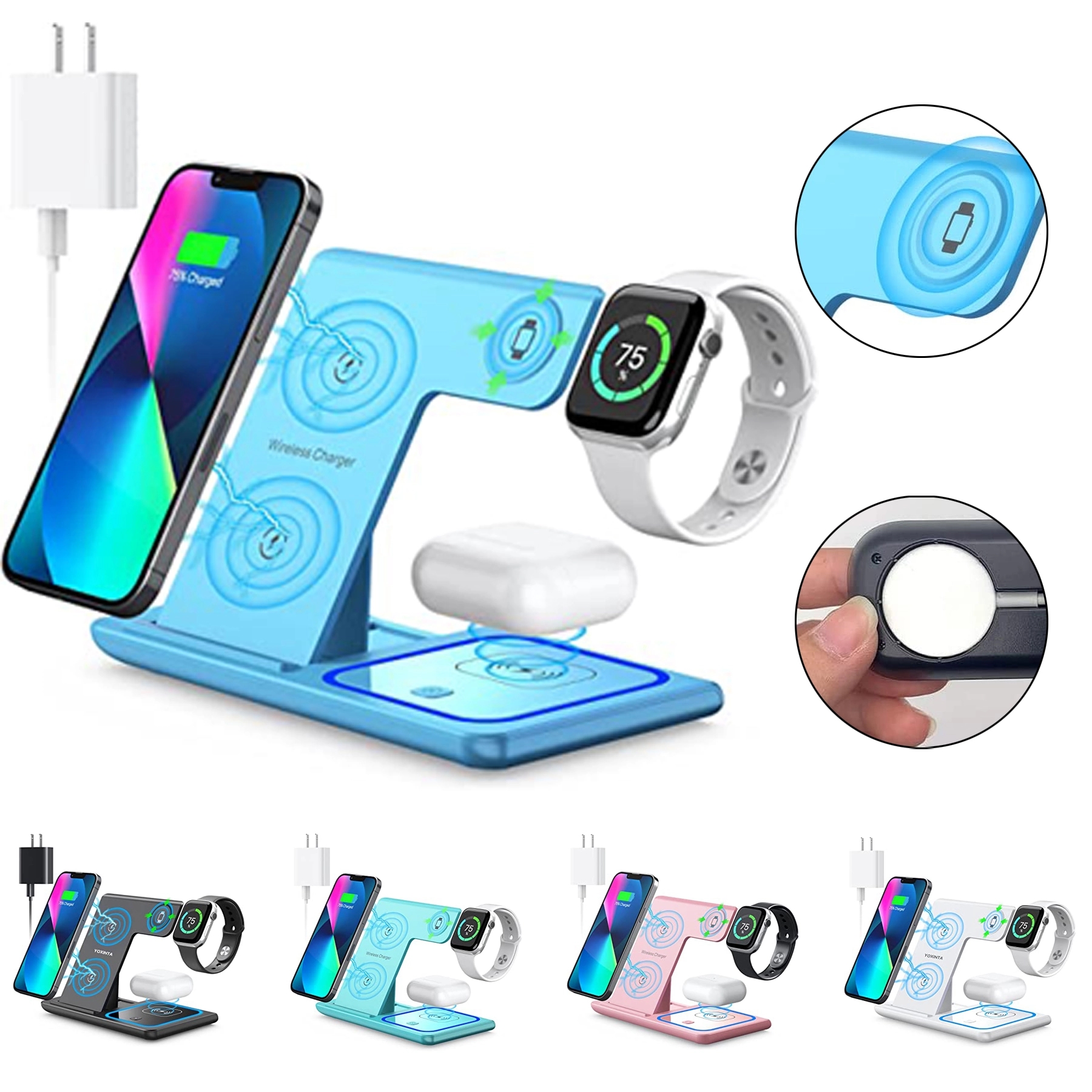 3 in 1 Wireless Charging Station 1