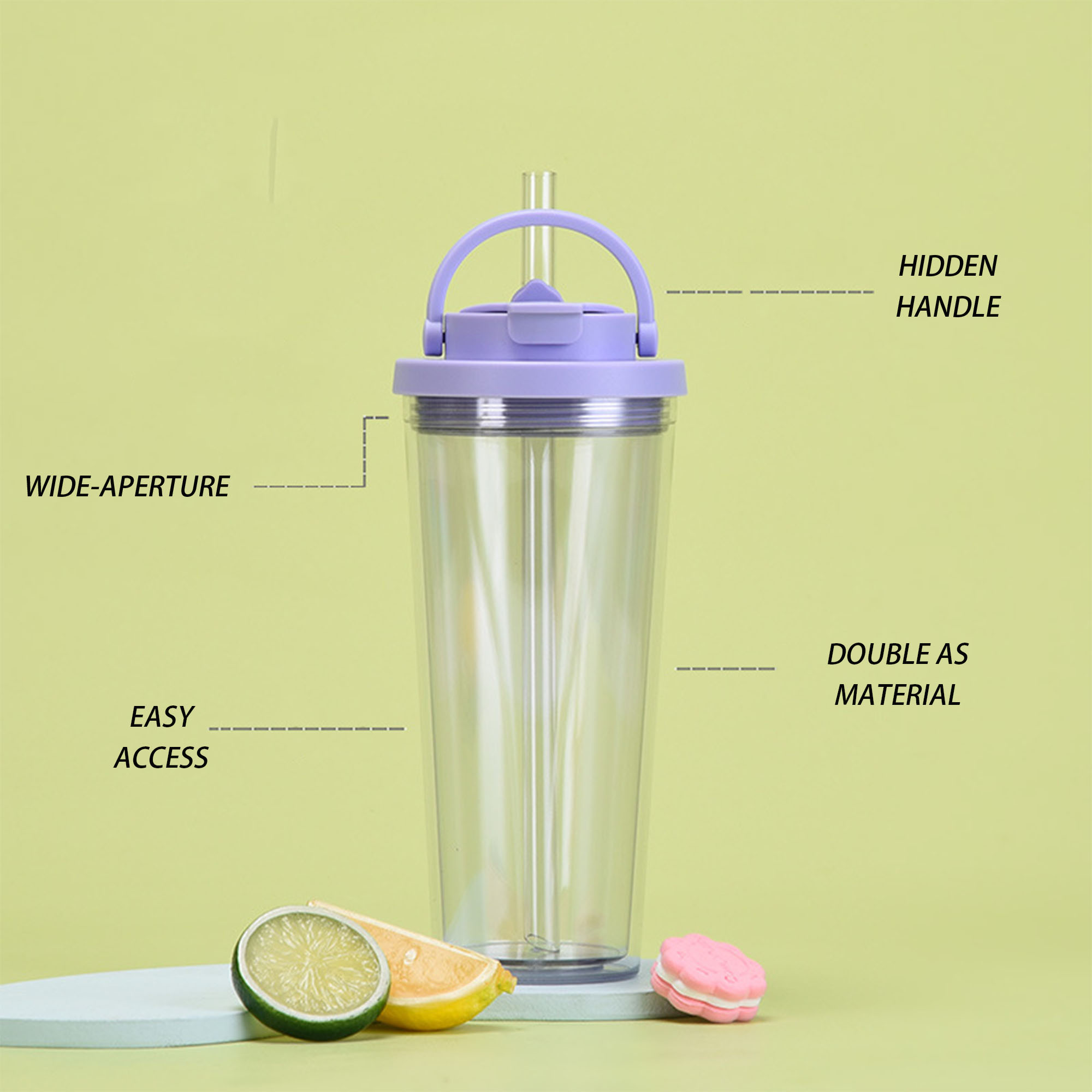 Double-layer Plastic Double-drinking Cup 4