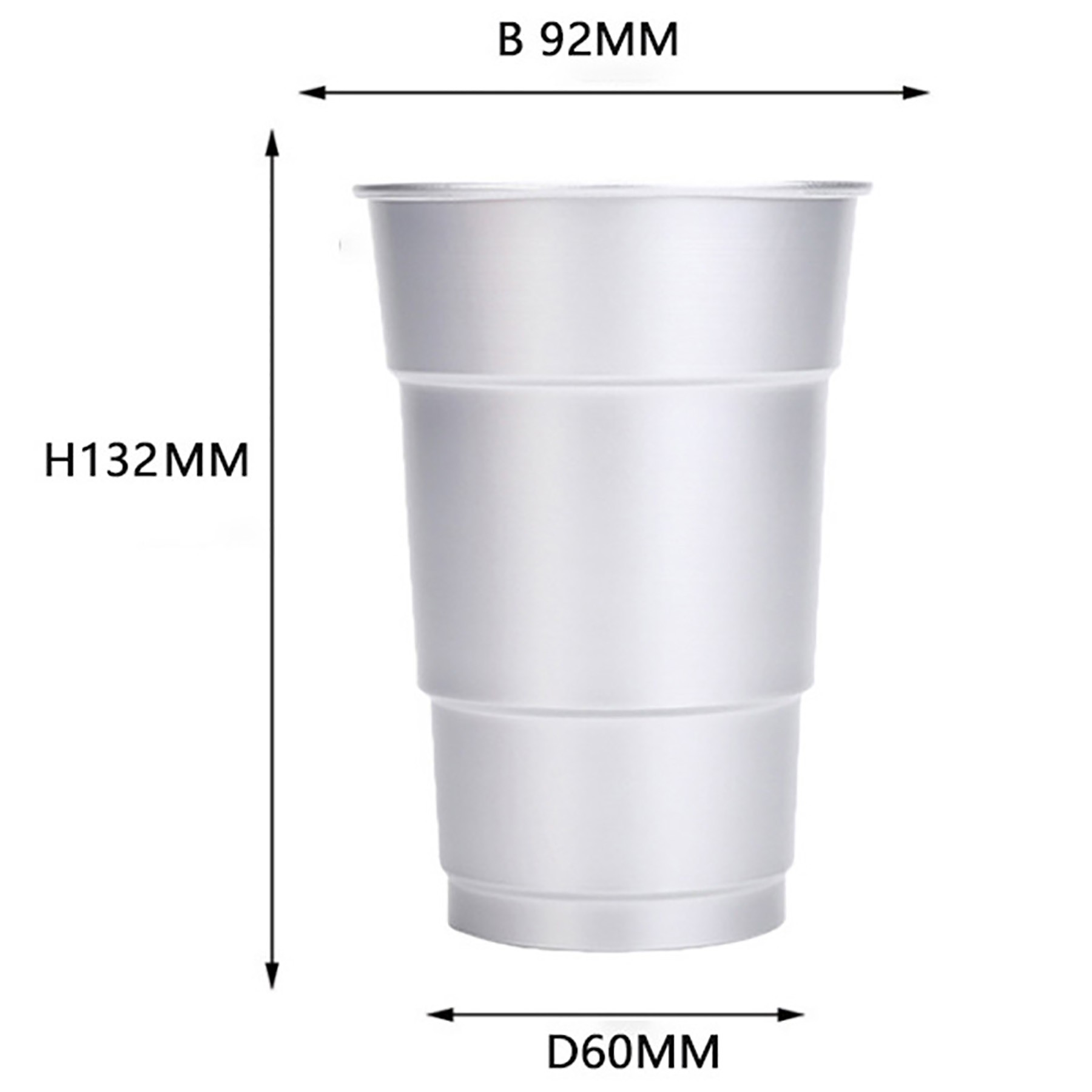 16Oz Aluminum Reusable Stadium Party Beer Cup 3