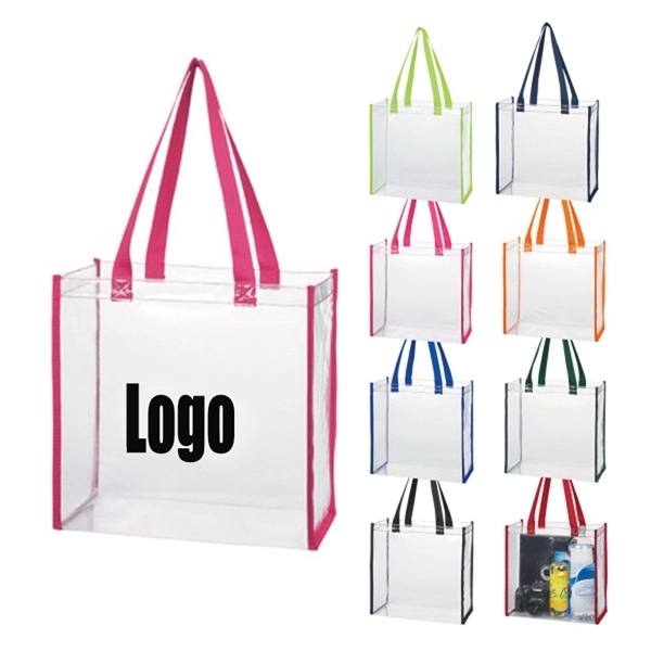 Clear Pvc Stadium Tote Bag 1
