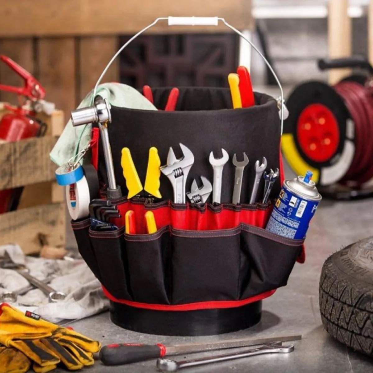 Custom Multipurpose Garden Tool Bucket Bag Organizer 5
