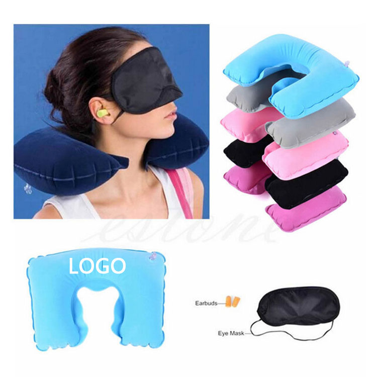 Travel Neck Pillow Set With Eye Mask 10