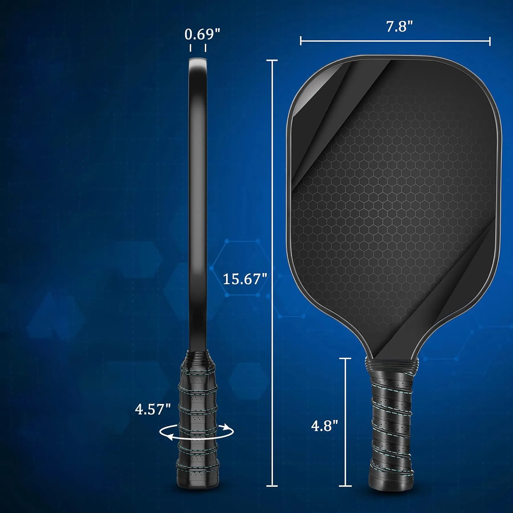 Graphite Pickleball Paddles Set 9