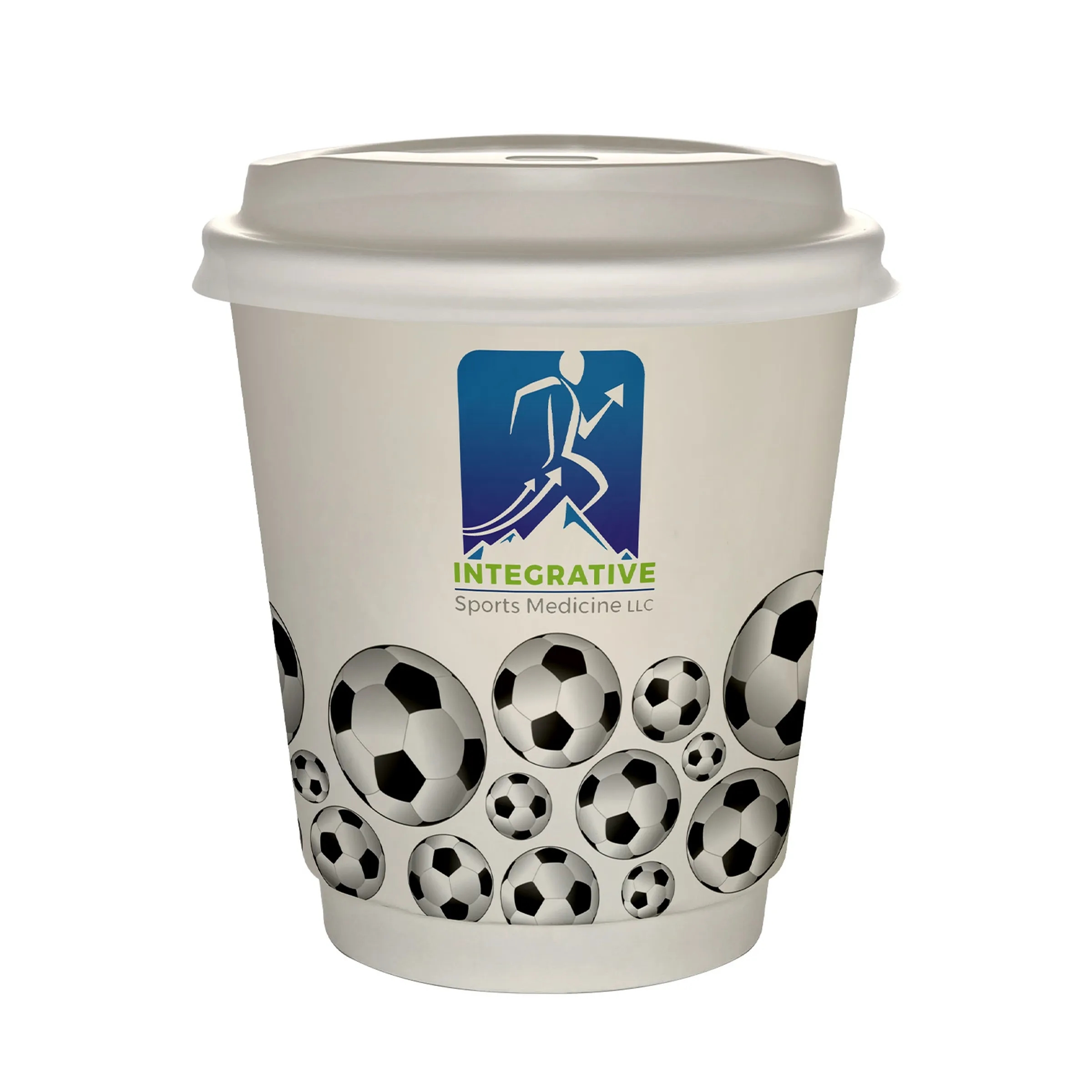 10 oz Full Color Sporty Paper Cup With Lid