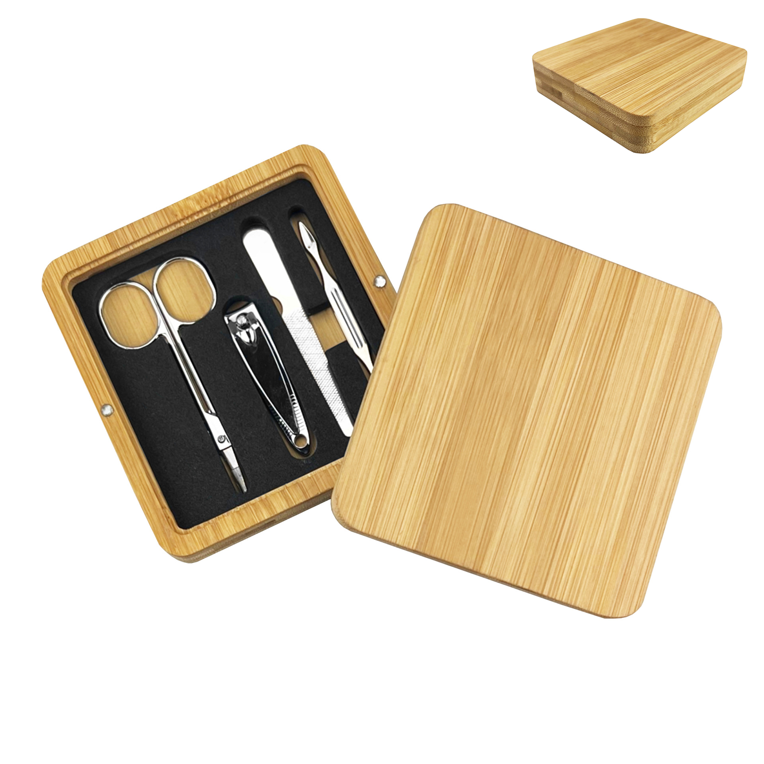Custom Bamboo Manicure Set 5