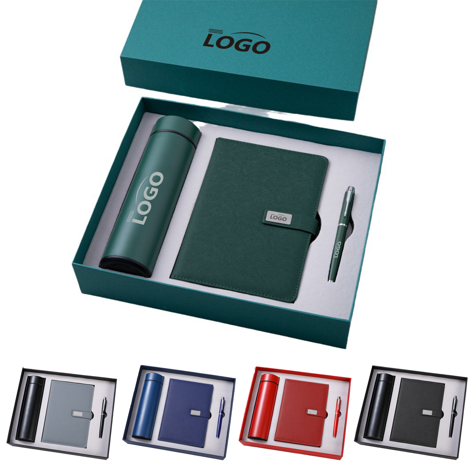 Gift Set for Office - Bottle, Notebook, Pen 2