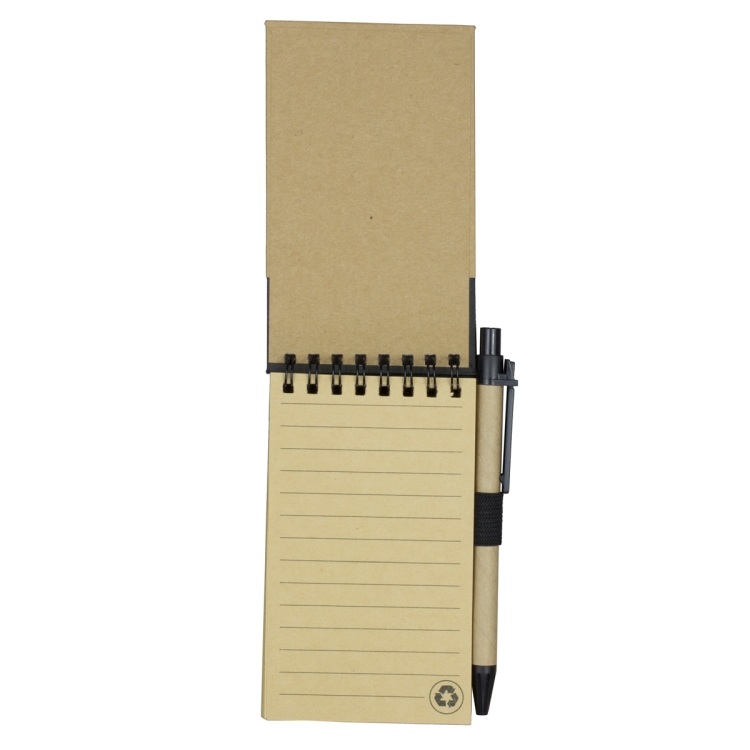 "ARCATA" Eco Inspired Jotter Notepad Notebook with Matching Color Eco Inspired Paper Pen 1
