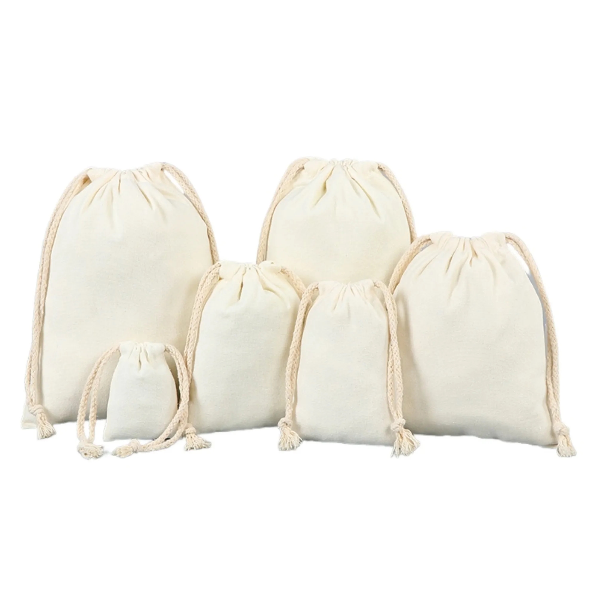 Durable Canvas Drawstring Pouch Bag 3