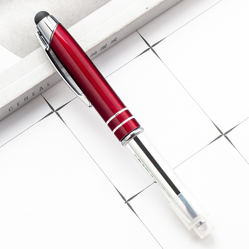 Metal Pen w/LED Light & Stylus - Laser Engraved 8