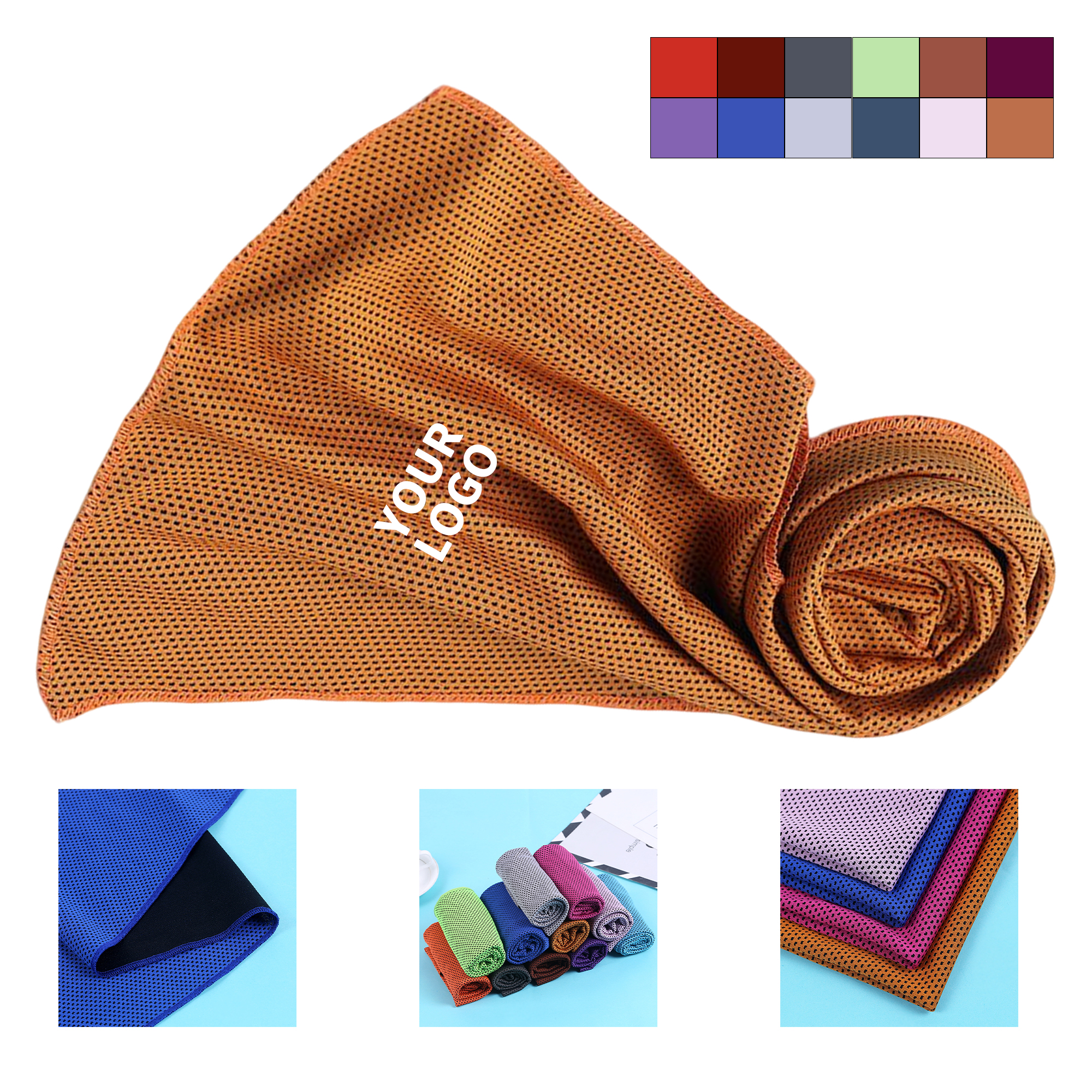 Instant Cooling Microfiber Towel Water Activation 10