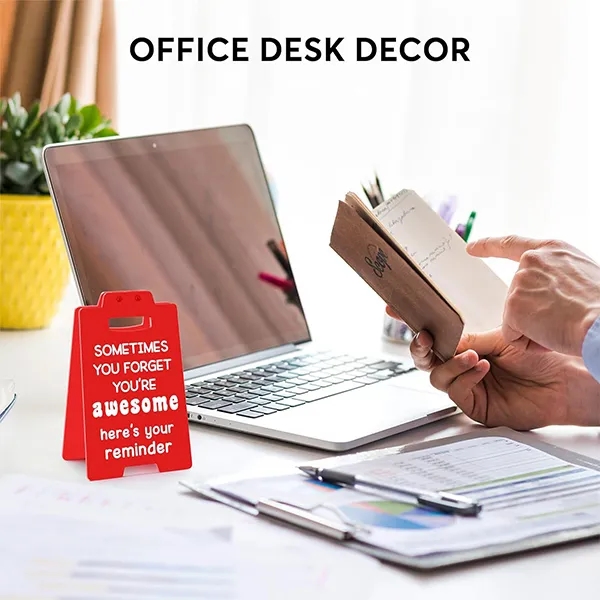 V Shape Office Desk Decor Sign 4