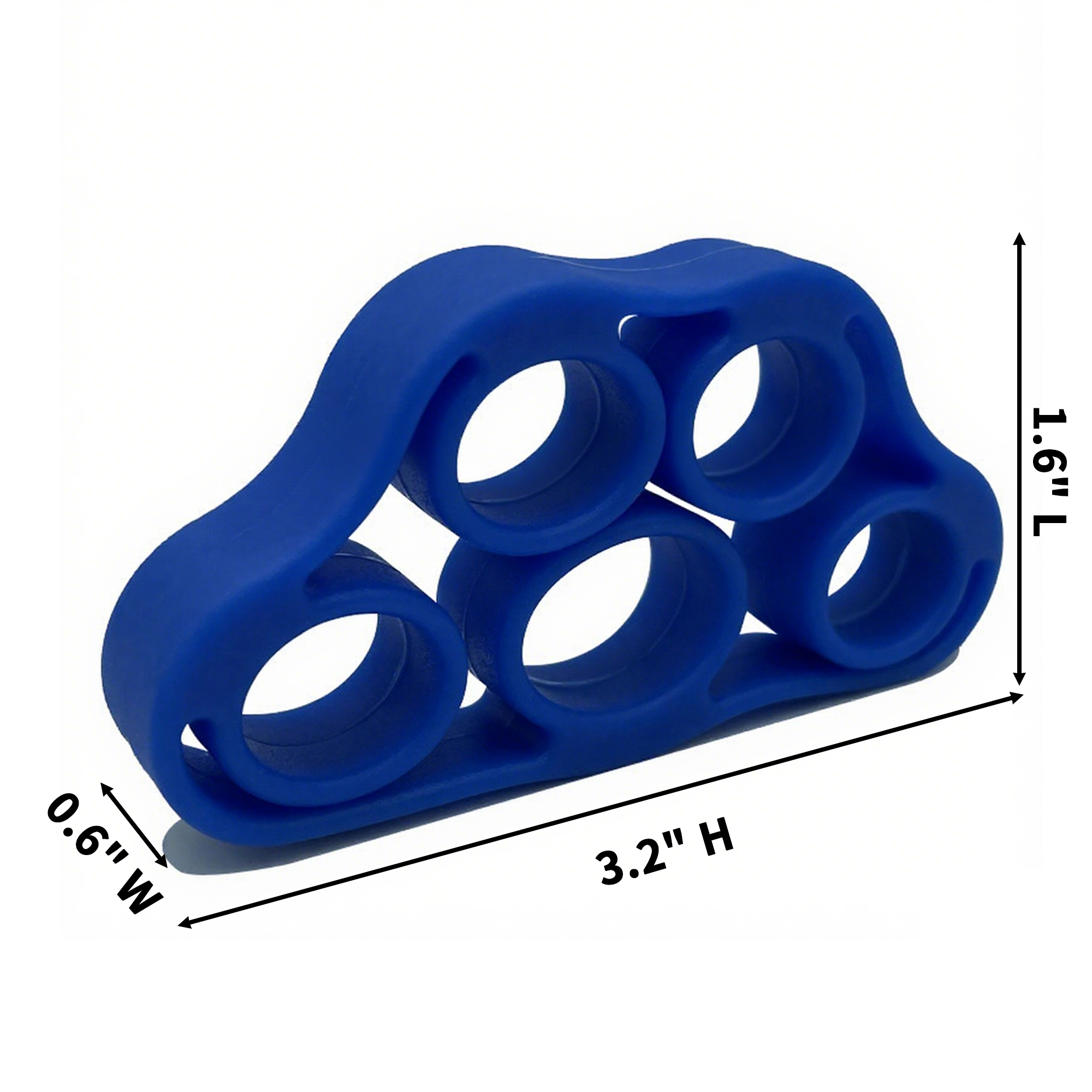 Hand Finger Exerciser With Adjustable Resistance 1.6" Length X 0.6" Width X 3.2" Height 11