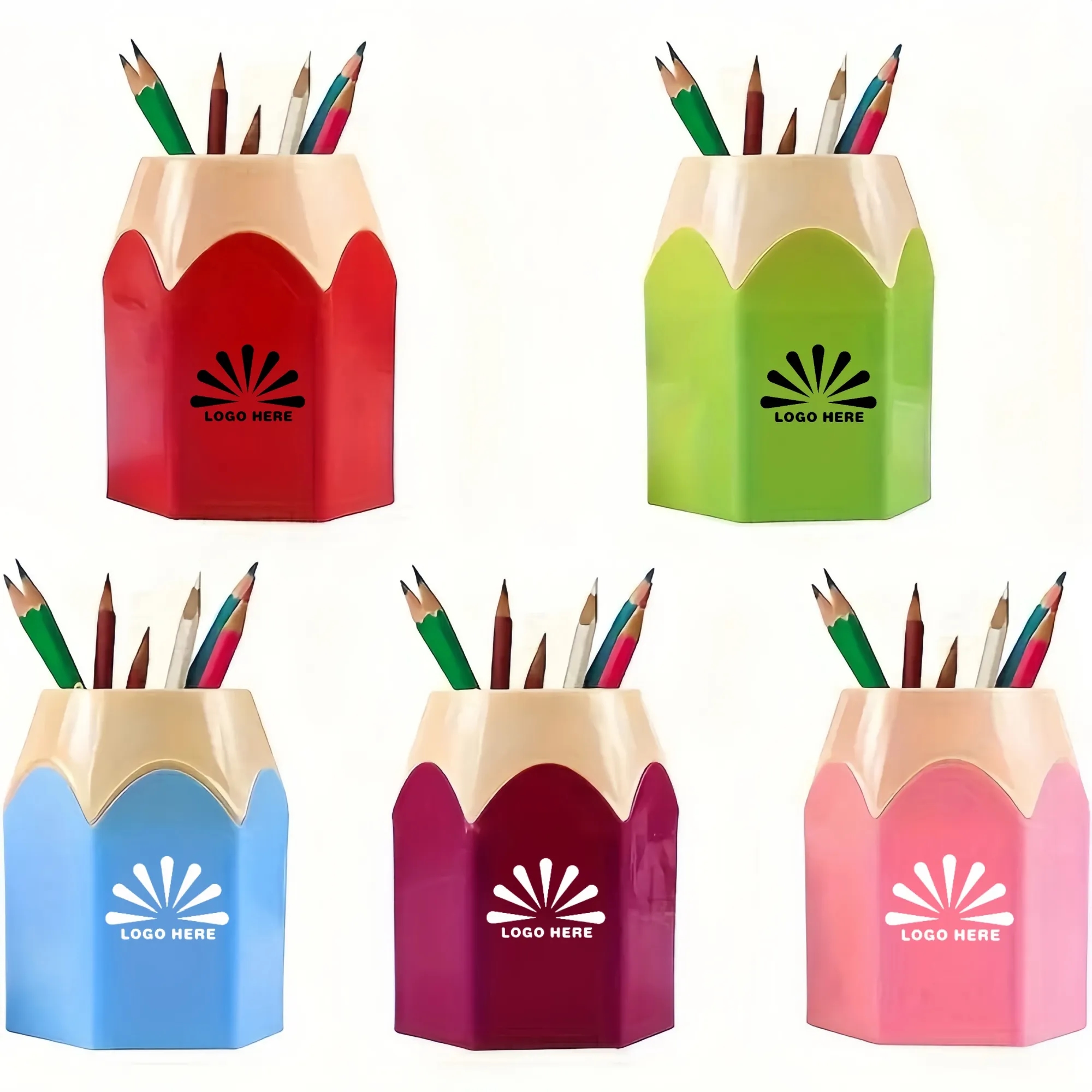 Colorful Pencil Holder Large Capacity Storage Bucket 2