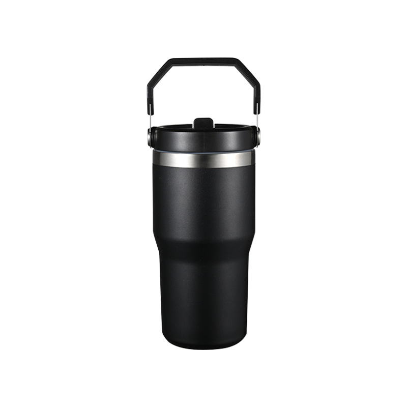 20 Oz. Vacuum Tumbler w/ Handle & Flip Straw Lid 7