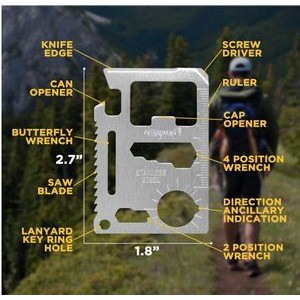 Stainless Steel 11 in 1 Survival Pocket Tools Credit Card 4