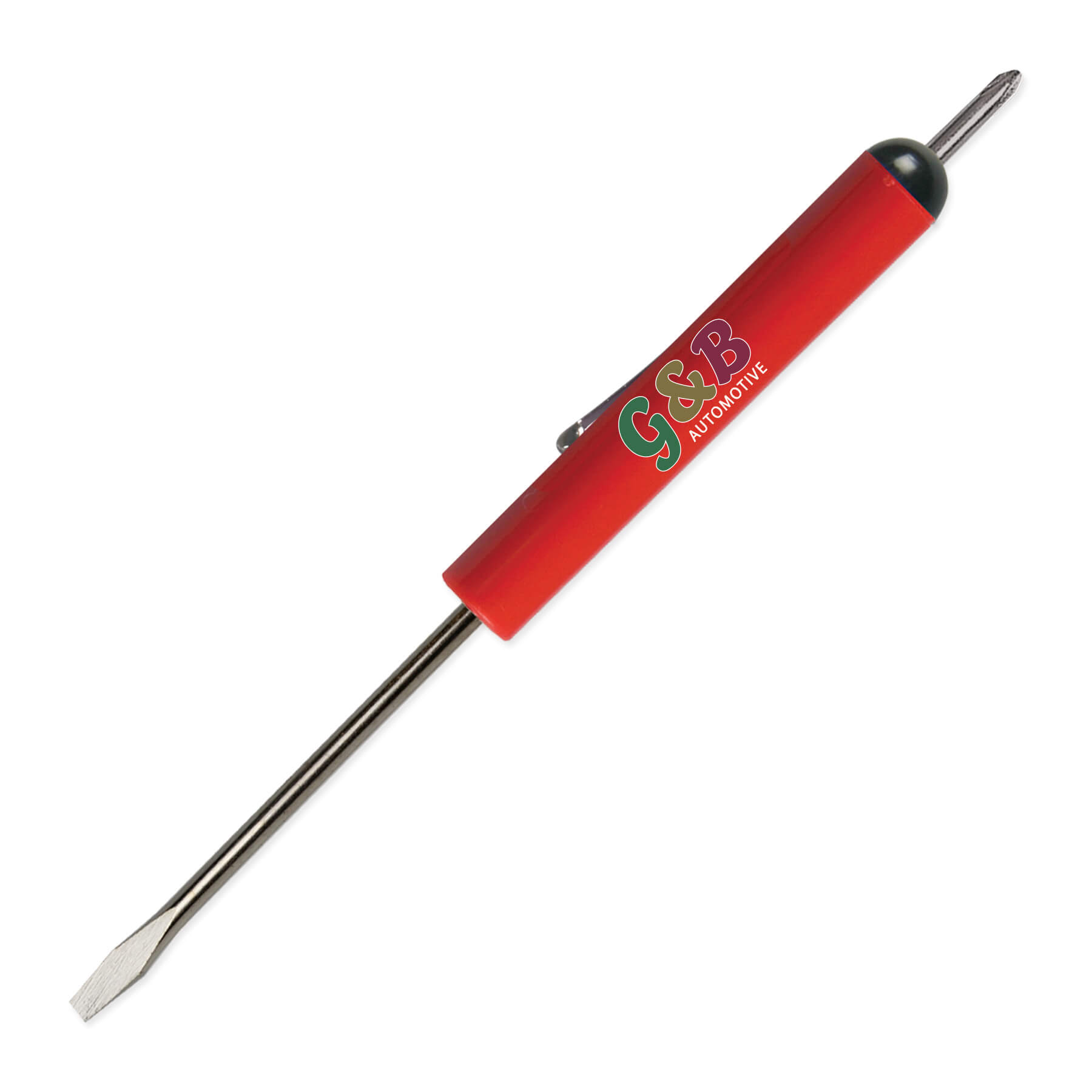 Pocket Screwdriver 1/8" Flat Tip Blade + #0 Phillips Top 41