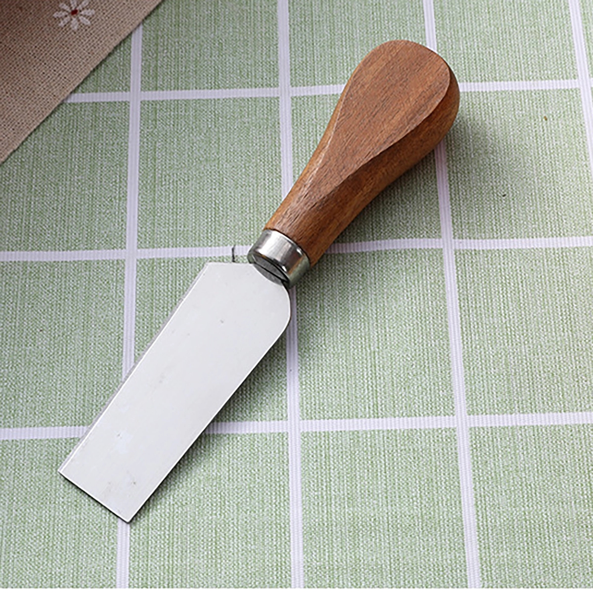 Wooden Cutting Board With Handle And Knife Set 6