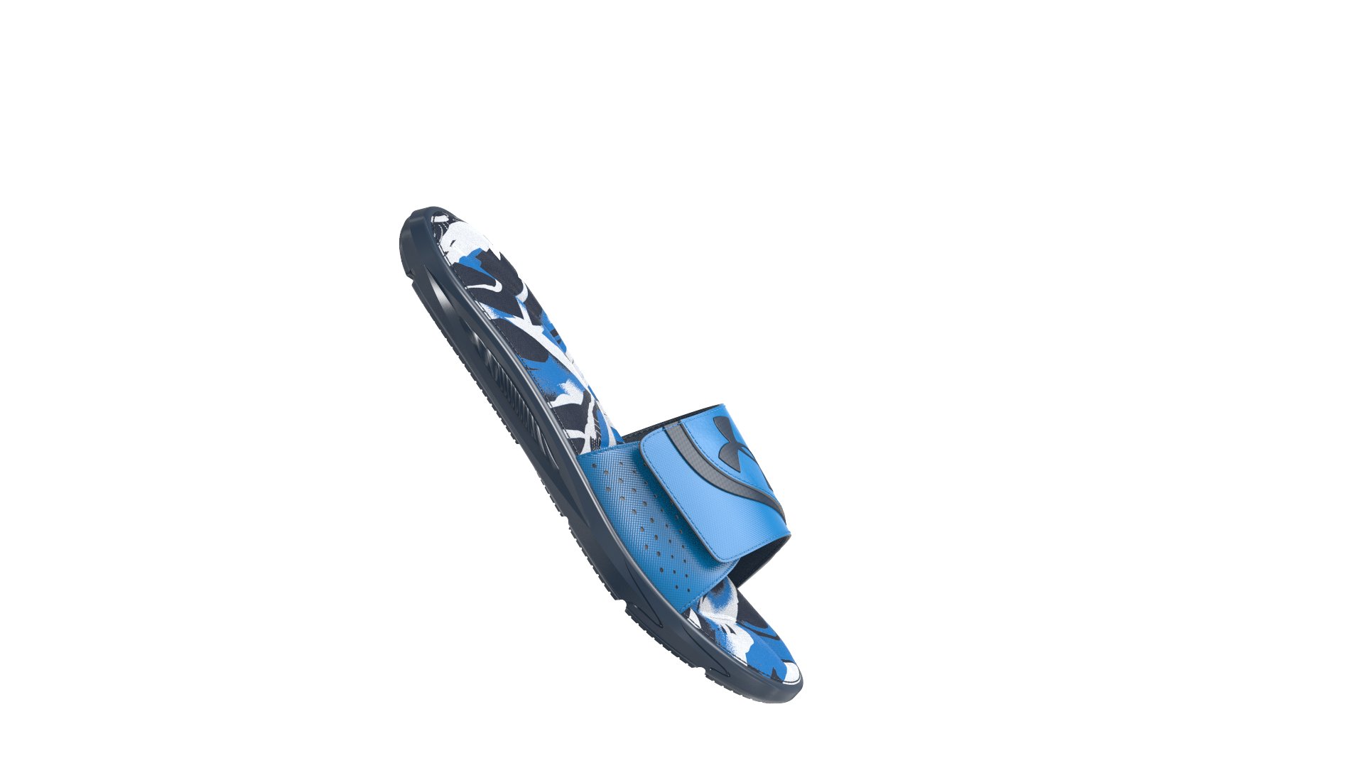 UA Ignite VI Graphic Footbed Boys' Slides 8