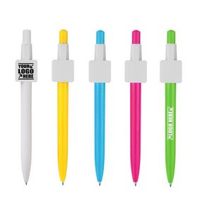 Square Clip Click Ballpoint Pen 4