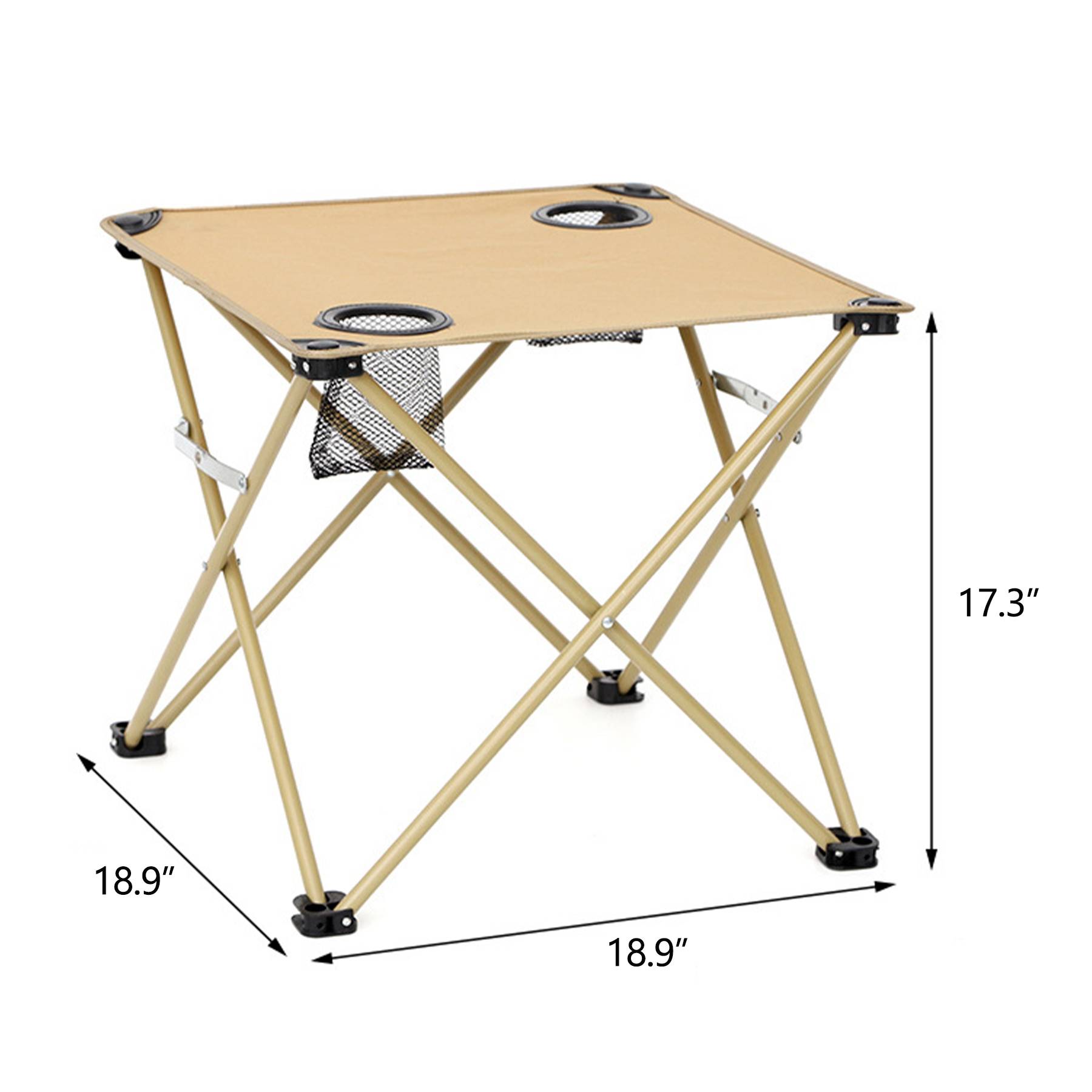 Oxford Outdoor Foldable Table With Two Cup Holders 3