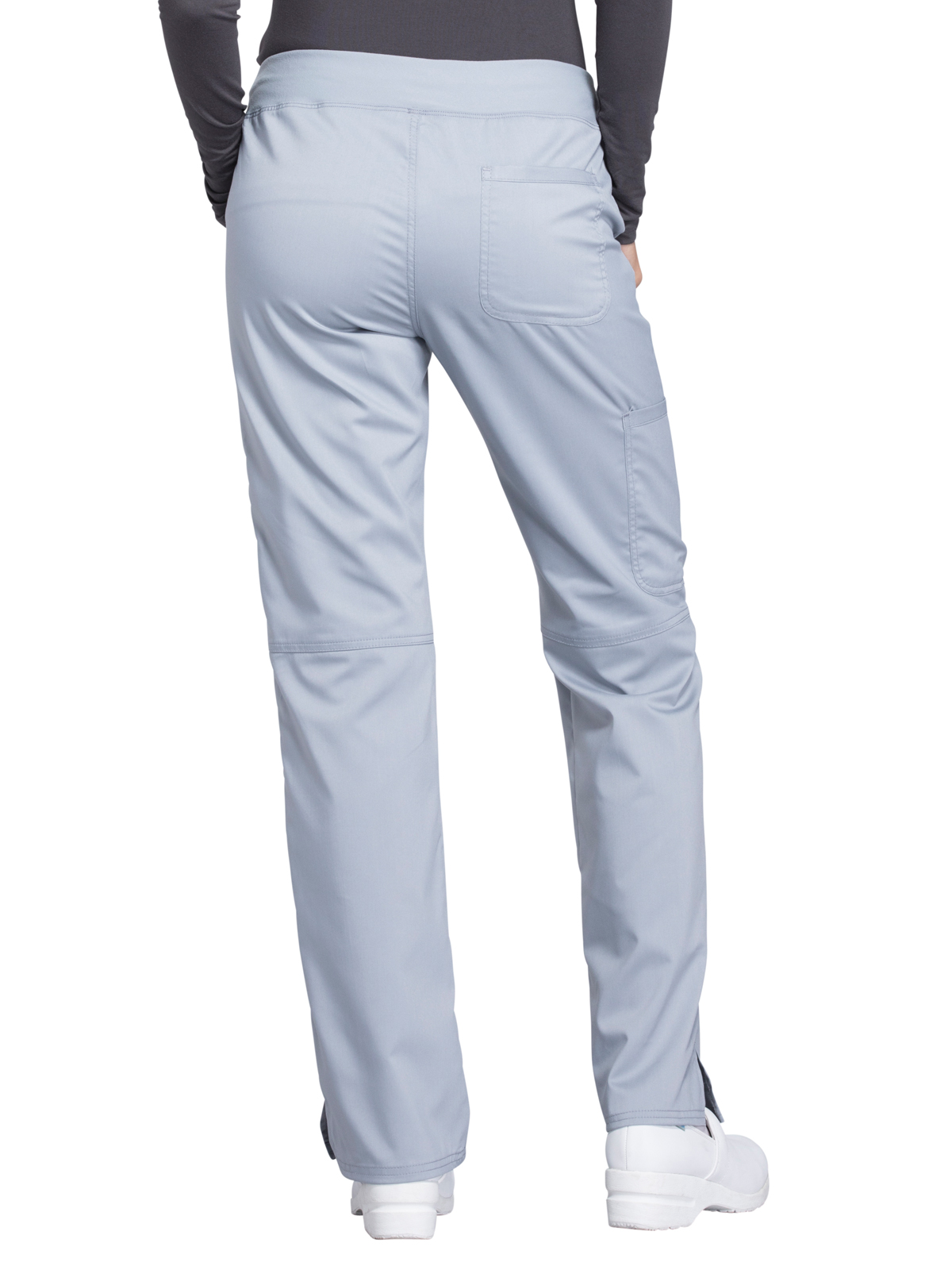 Cherokee - Workwear Revolution - Women's 4-Pocket Mid Rise Straight Leg Pull-on Pant 87