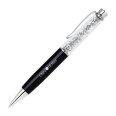 Jumbo Crystal Ball Point Pen - Black 2