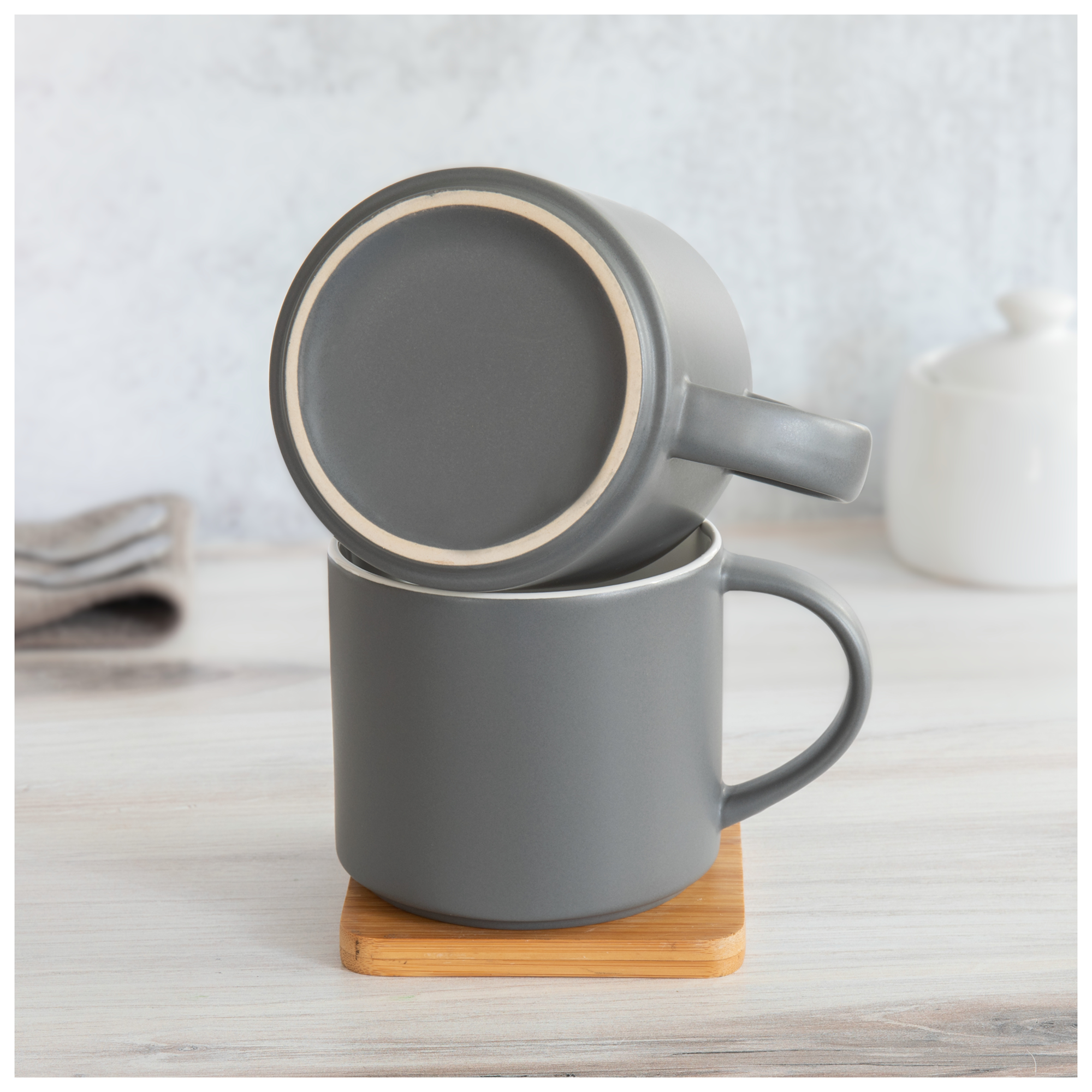 16 oz monaco mug matte storm gray