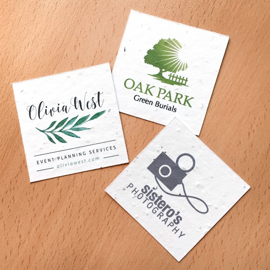 Single-Sided Plantable Square Business Cards 8