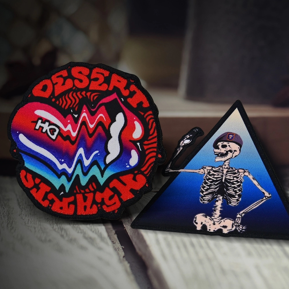 6.5" Custom Dye Sublimated Printed Logo Patches 2