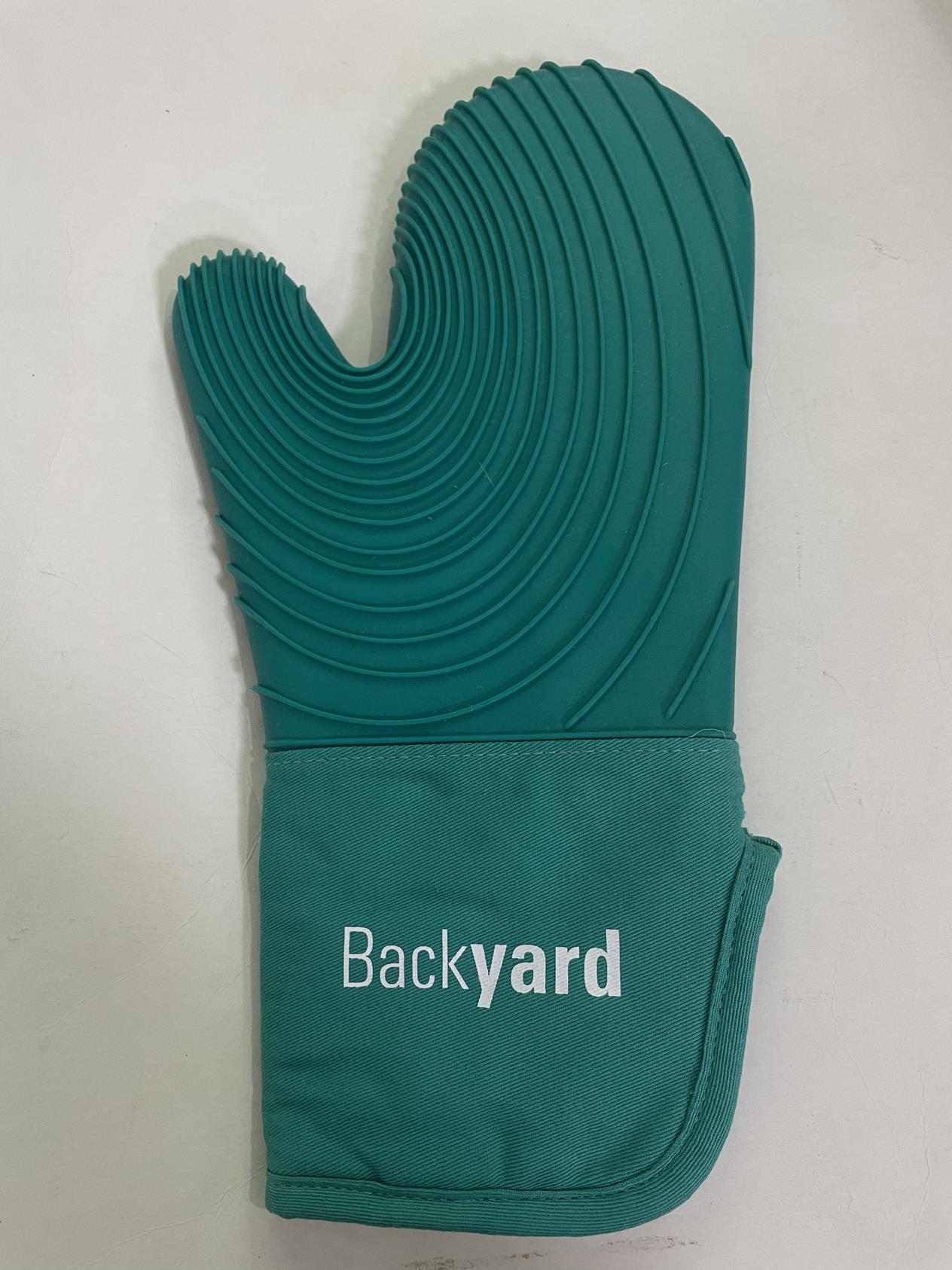 Thick Cotton Non-Slip Waterproof Silicone Insulation Oven Gloves 15