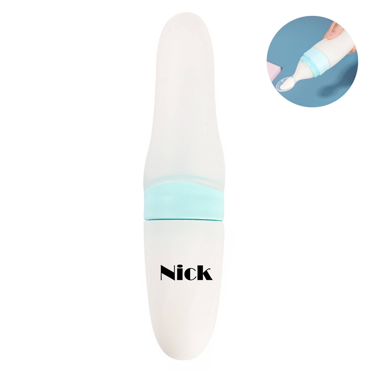 Baby Silicone Rice Paste Spoon Squeeze 2