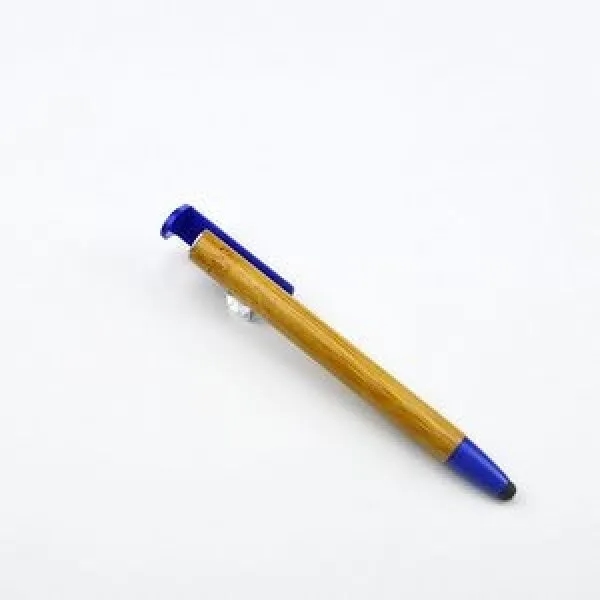 2-In-1 Eco-Friendly Bamboo Ballpoint Pen With Phone Holder 5