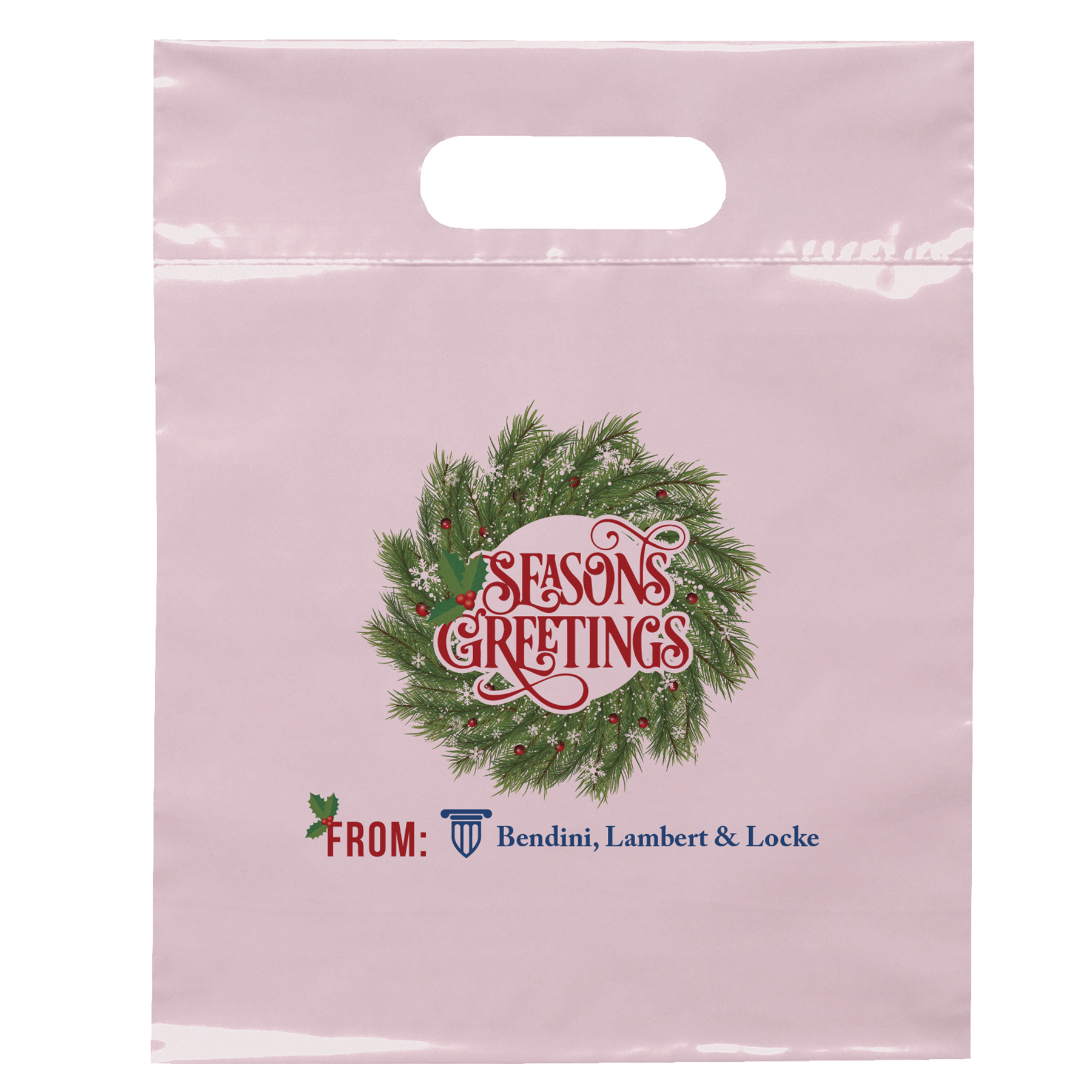 Die Cut Handle Bag - 9 1/2W x 12H - Dynamic Color 9