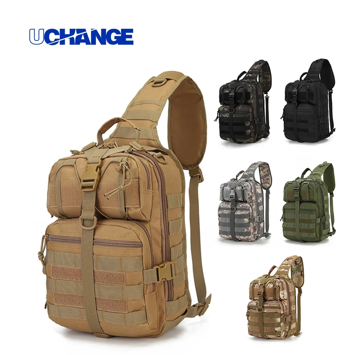 Military Tactical Outdoor MOLLE Sling Backpack Crossbody Bag 3