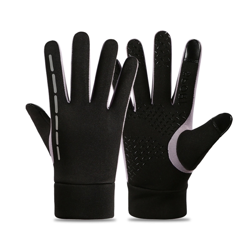 Touch Screen Winter Gloves With Reflective Strap 11