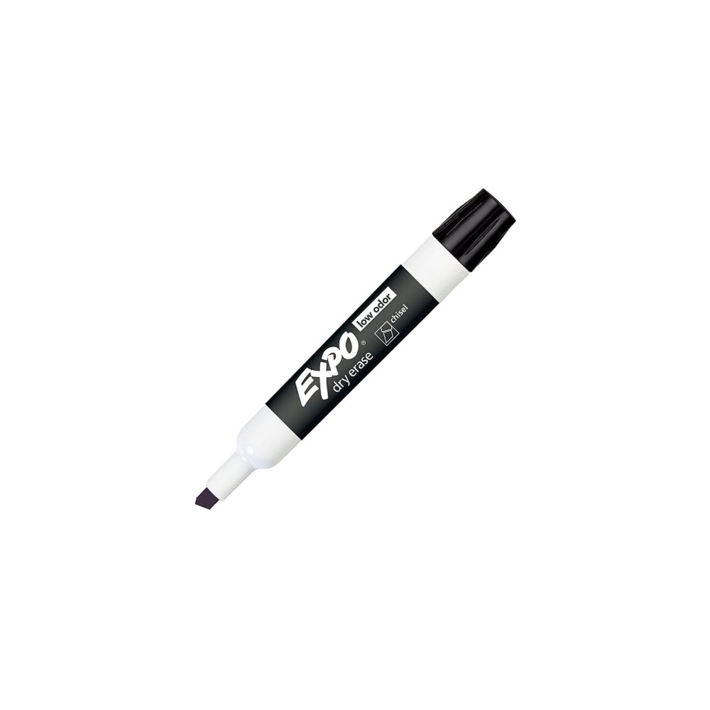 Dry-Erase Markers - Chisel Point Black Large Barrel 2