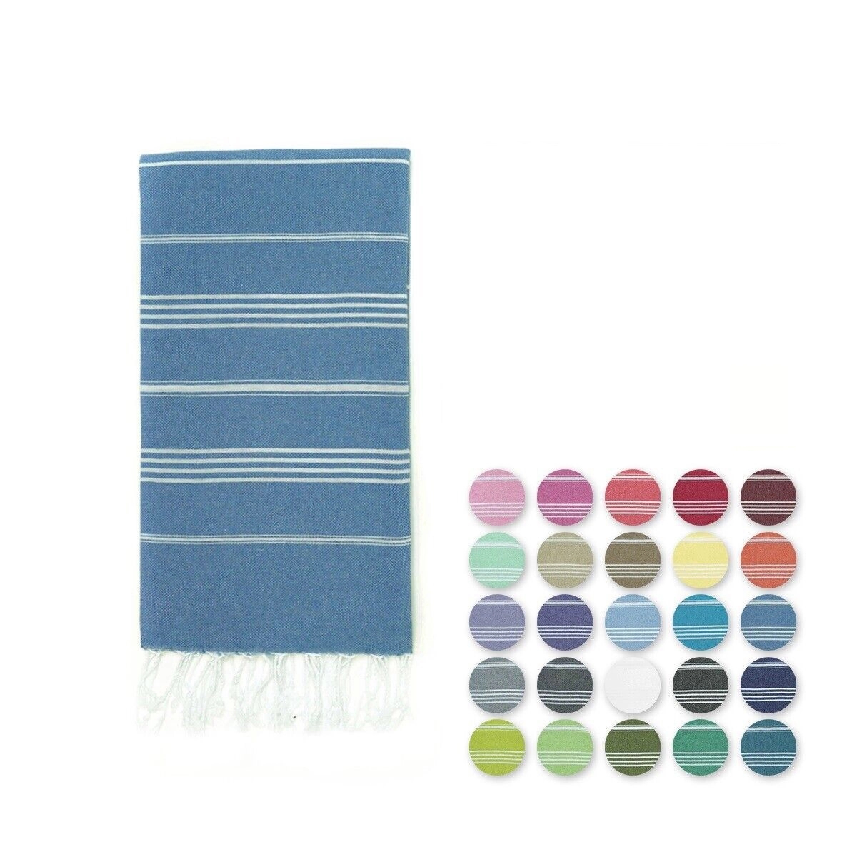 Turkish Jacquard Striped Beach Towel - 39.37'' x 70.87'' 4