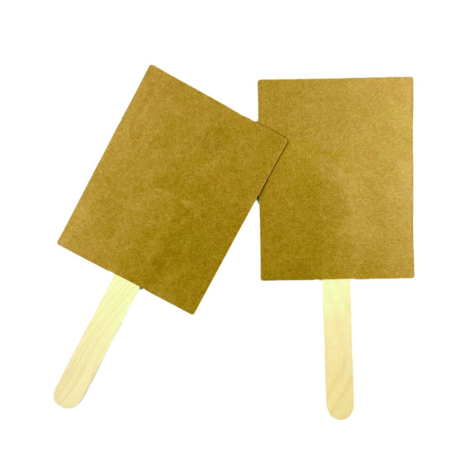 Practical Paper Fan With Wooden Handle Full Color 4