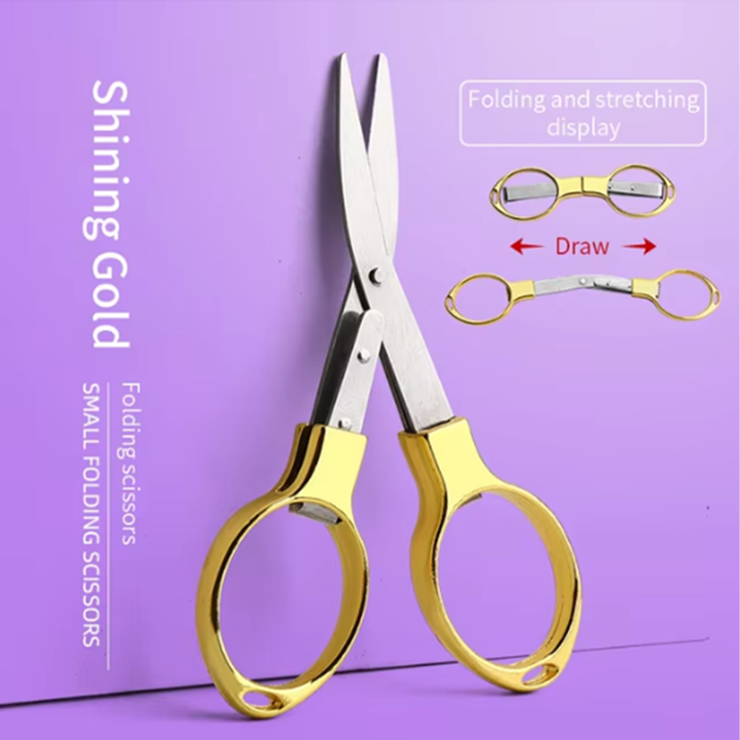 Mini Folding Scissors - Portable Multi-Tool w/ Metal Handle 9