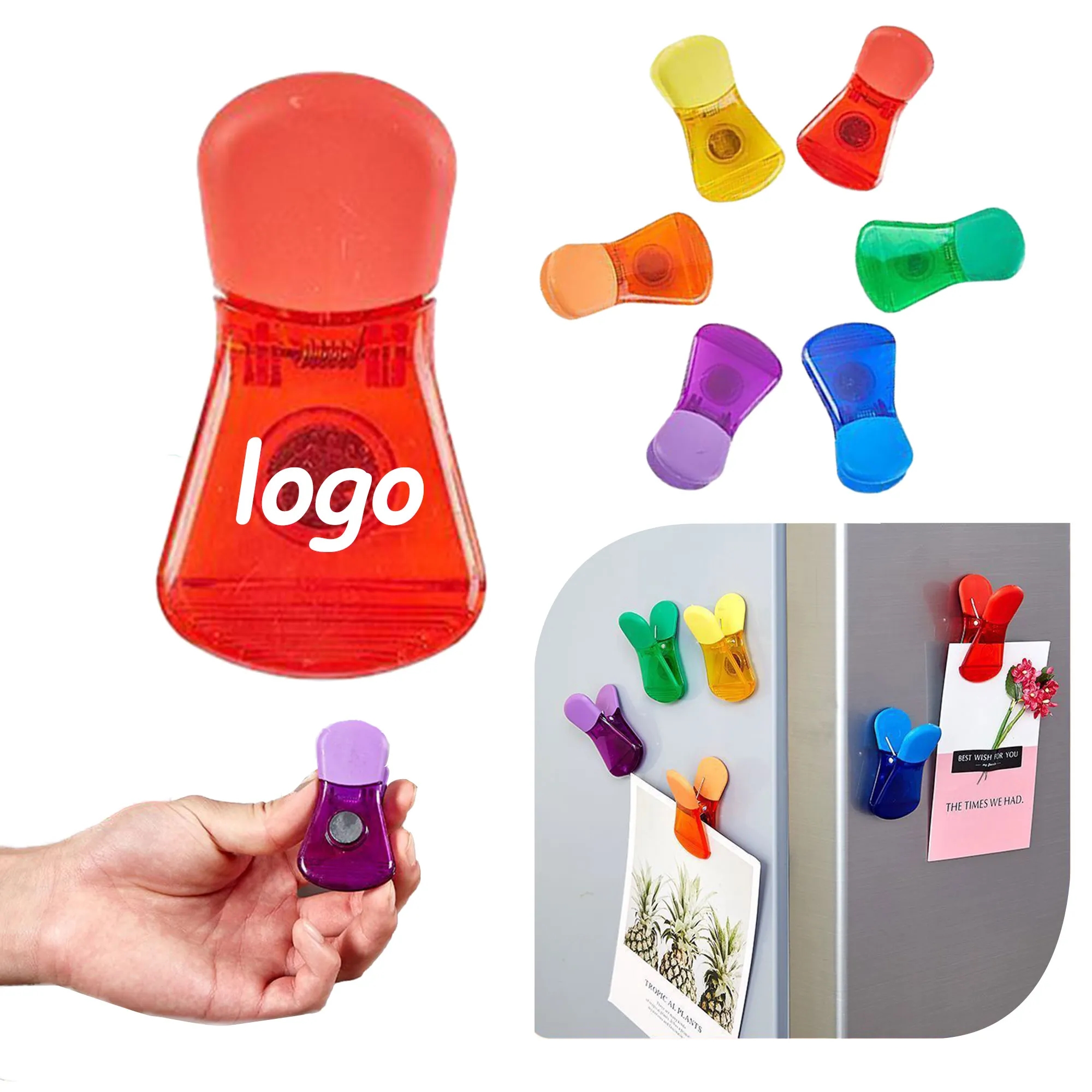 MOQ 10 Magnetic Refrigerator Note Clip Food Packaging 2