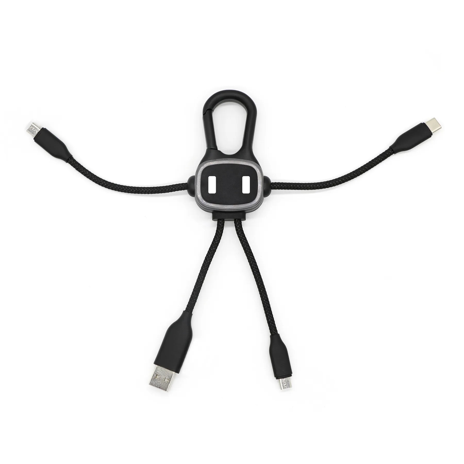 Abs Multi Functional Illuminated Keychain Data Cable 4