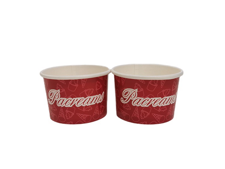 Paper Ice Cream Cups 5 oz Disposable Dessert Bowls 2