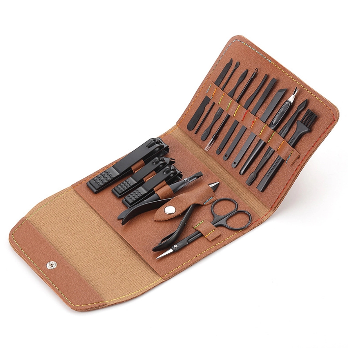 16 In 1 Professional Portable Manicure Nail Set with PU Case 1