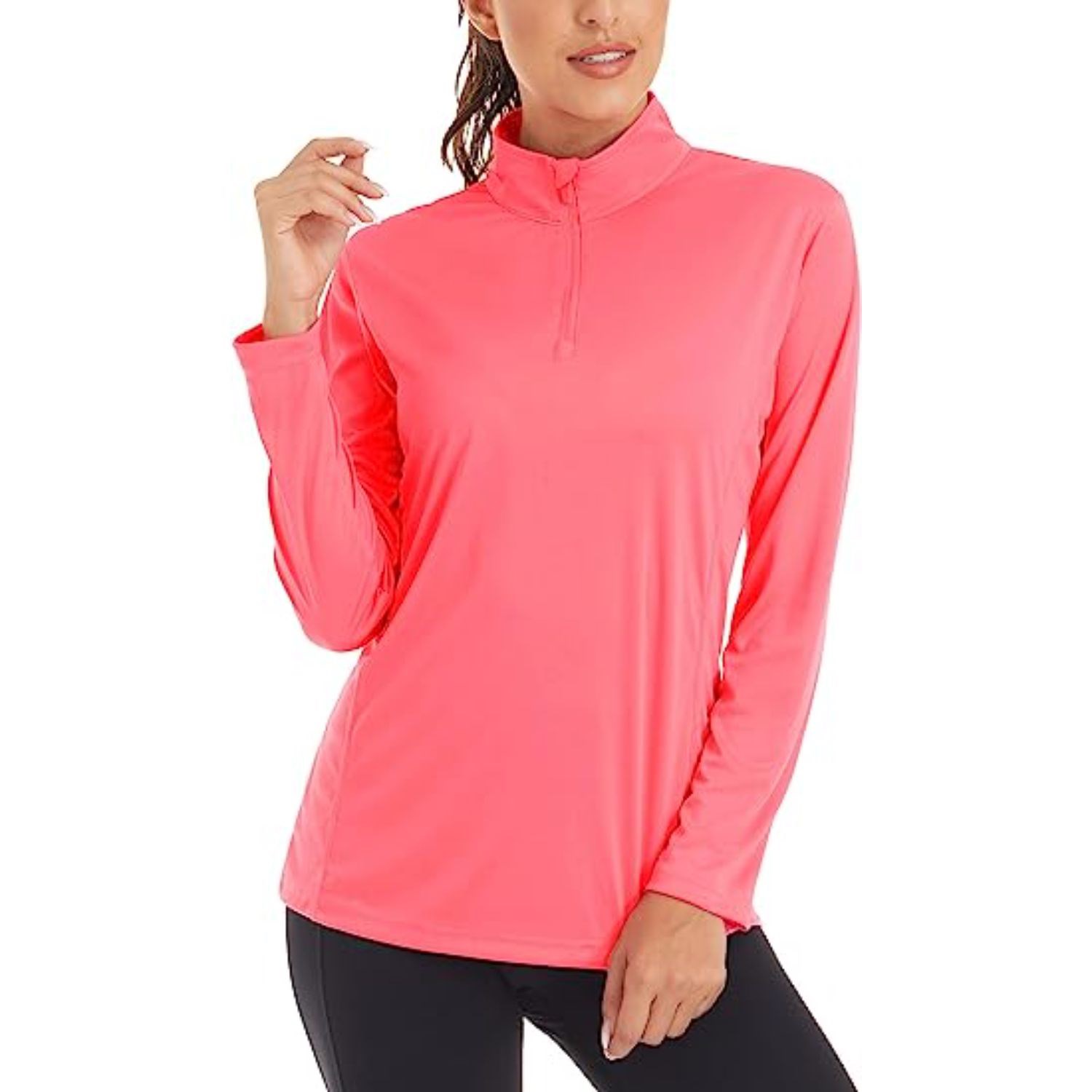 REPREVE® - Women's rPET Performance Quarter Zipper 1
