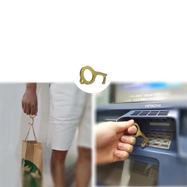 Hygiene Hand Antimicrobial Brass EDC Door Opener 4