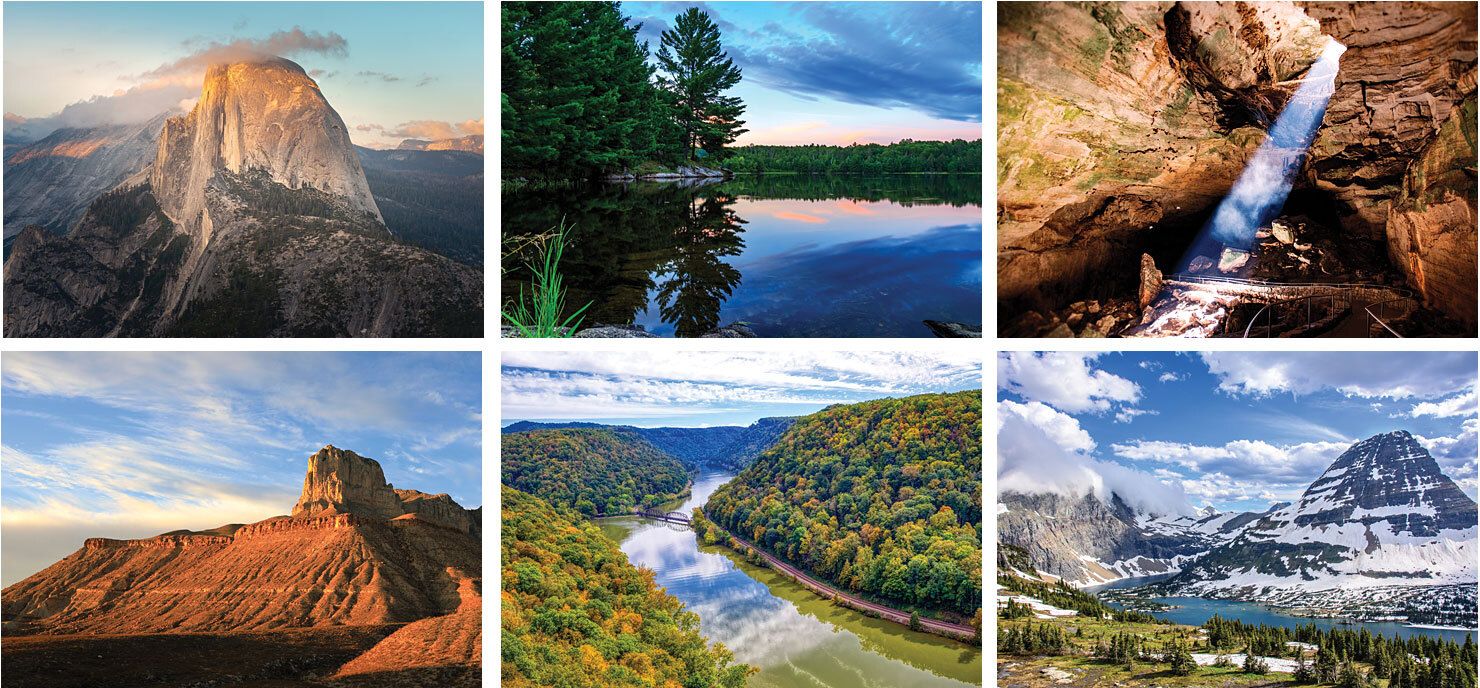 FULL COLOR NATIONAL PARKS DESK CALENDAR 18